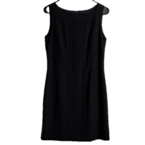 INC Black Sleeveless Fitted Lined Cocktail Dress Business Formal Size 8